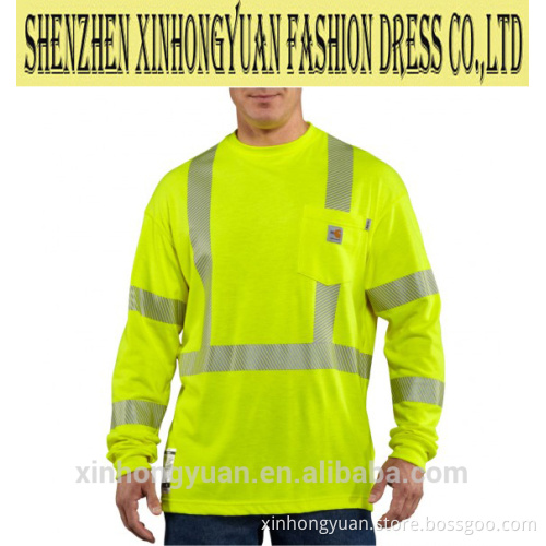 FLAME-RESISTANT HIGH-VISIBILITY LONG-SLEEVE T-SHIRT - CLASS 3